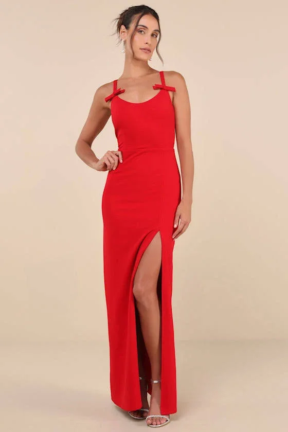 Lulus Bow Backless Maxi